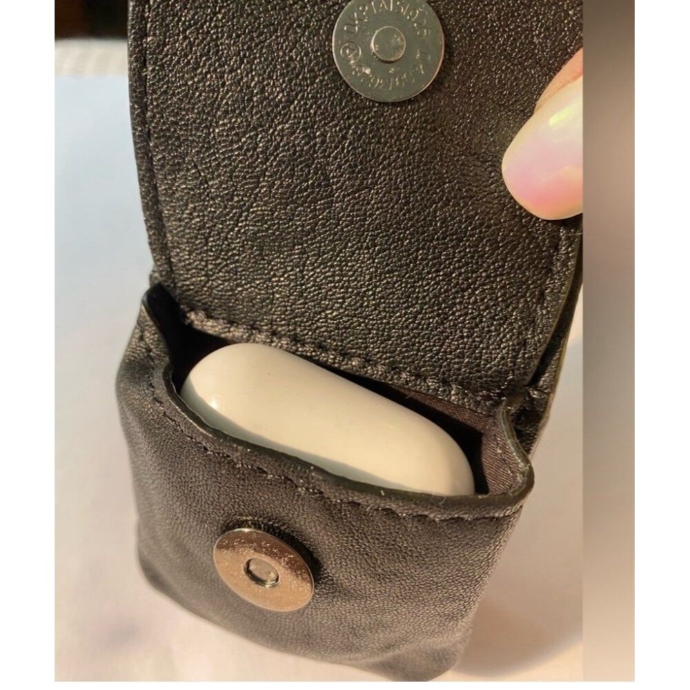 Leather Earbud Case/Wristlet New